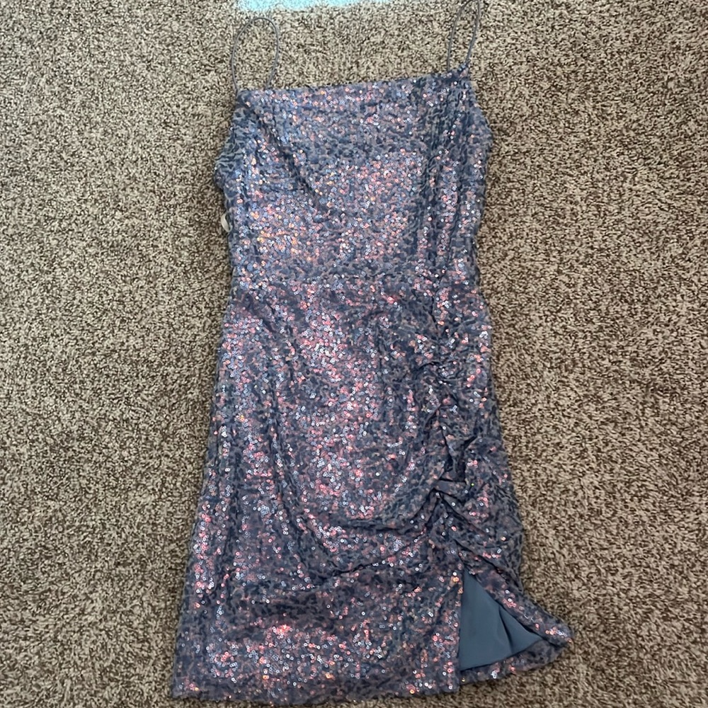 B Darlin Blue Hoco Dress